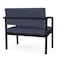 Lesro Lenox Steel Chair, Denim (Blue) Seat, Denim Back, 33 W 24.5 L 32 H, Linette Vinyl Seat LS1401 - alternate 3